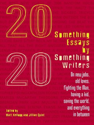cover image of Twentysomething Essays by Twentysomething Writers